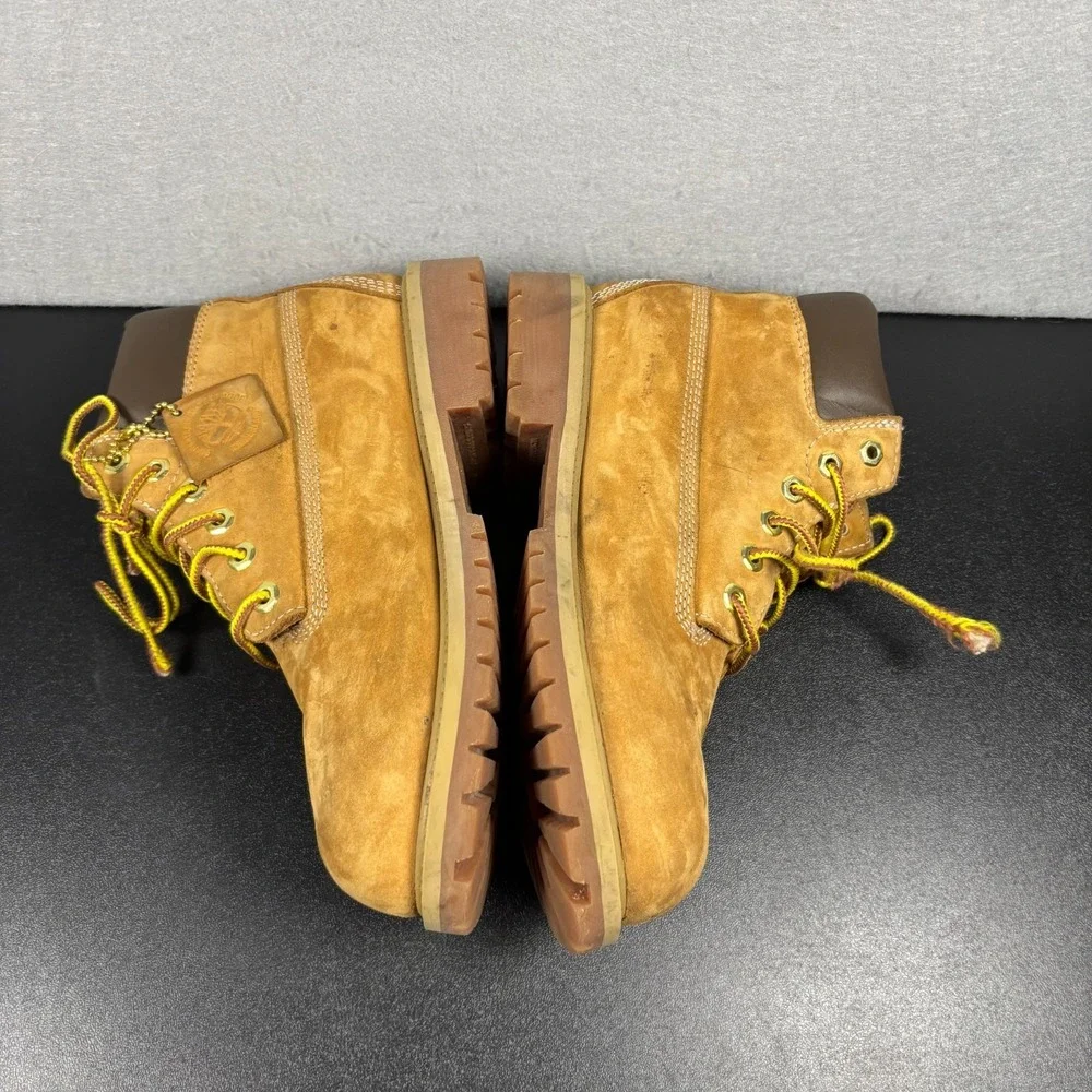 Timberland Grade-School Premium 6-Inch Waterproof Boots Boys Size 3 Wheat Brown